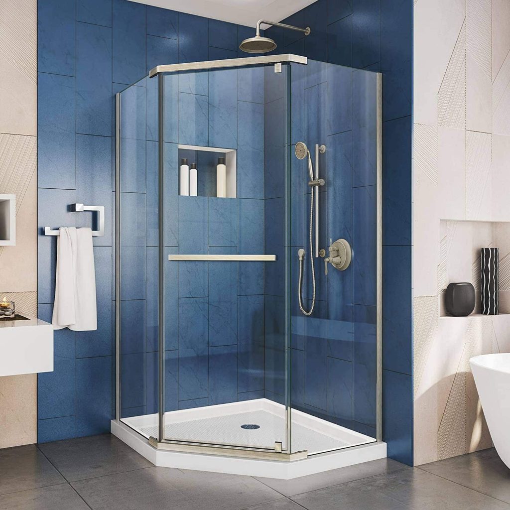 Exbrite Bathroom Glass Shower Doors With SGCC Certified Tempered Glass | Sliding Shower Door